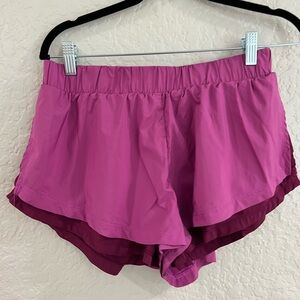 Free People Movement Run for it Shorts in Purple/Pink